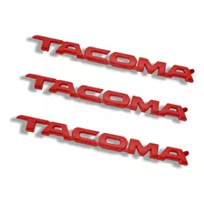 Kit De Emblemas Tacoma 07-15 Rojo Original Calidad