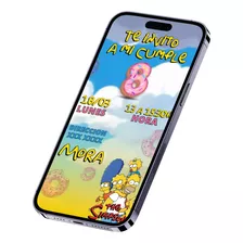 Invitacion Tarjeta Digital The Simpsons Whatsapp Marvez