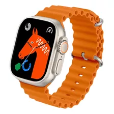 Smartwatch Reloj Inteligente X8 Ultra Naranja Pasos Fitness