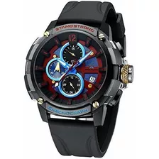 Reloj De Ra Para Hom Reloj Para Hombre 50 Mm Caucho Cronógra