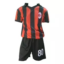 Camiseta + Short Milan Niños Retro Partido Conmemorativa