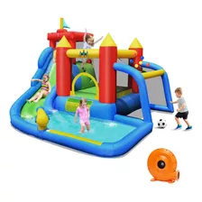 Parque Inflable Costway Con Piscina Pared De Escalar Y