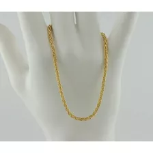 Ivi1388 = Pulseira Malha Palmeira Ouro Amarelo 18k!