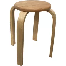 Banco Silla Madera Para Adultos - Asiento Banquito Apilable