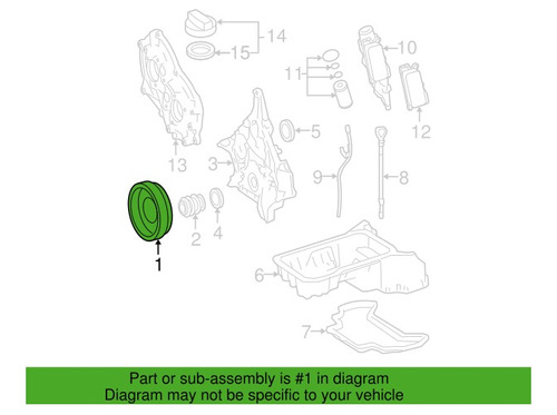 Polea Damper Cigueal Mercedes Benz C280 2005 A 2014 Foto 5