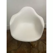 Sillón De Comedor Estilo Eames Blanco