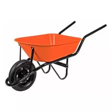 Carrinho De Mão - Pneu Câmara-laranja 77717/431-tramontina Cor Laranja/preto