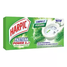 Detergente Sanitário Pastilha Adesiva Pinho Harpic 3 Unid
