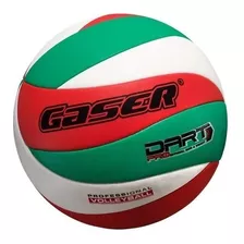 Balón Vóleibol Gaser Dart Pro Premium No.5 Piel Sintético Color Verde/blanco/rojo