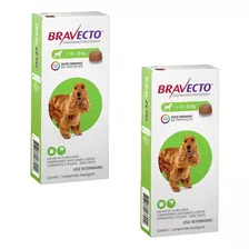 Bravecto 10 A 20 Kg Combo 2uni