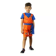 Fantasia Infantil Goku Dragon Ball Tema Aniversário Envio Já