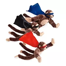 Juego De 3 Juguetes De Peluche De Monos Aulladores Voladores
