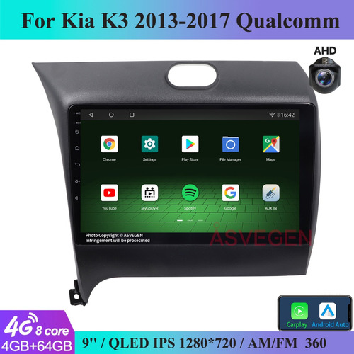 Coche Estreo Para Kia K3 Forte 2013-2017 Con Qualcomm 4g Foto 3