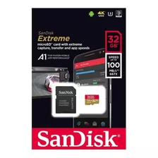 Cartão Microsd 32gb Sandisk Extreme P/ Gopro Sjcam Xiaomi