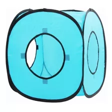 Pawise Cubo Pop Up Plegable Para Tu Gato Color Azul