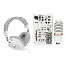 Kit De Streaming Yamaha Ag03mk2 Lspk Usb White