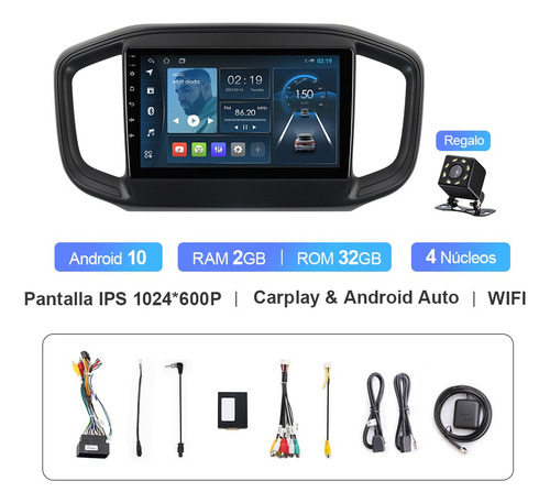 Auto Estreo 2+32g Para Fiat Dodge Ram 700 Nueva 2021-up Gps Foto 2