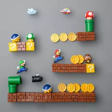 Imán Decorativo Para Nevera De Mario Bros 3d World