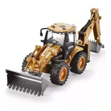 Retroescavadeira Trator Diecast Engenharia Huina Construção