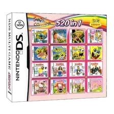 Cartucho Nintendo Ds 3ds 2ds Multijuegos 520 Juegos