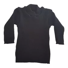 Blusa Básica Cacharrel De Tricô Preto Tricô Kids