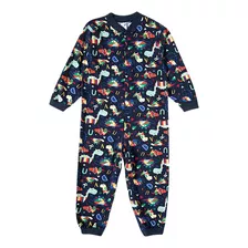 Pijama Infantil Macacão Longo Moletinho Tip Top