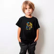 Camisa Infantil Oversized Estampa Colorida