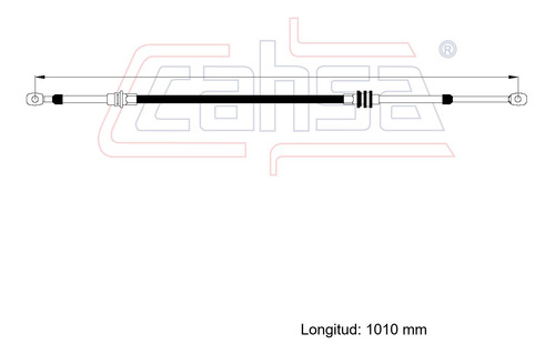 Cable Selector Velocidades Para Gmc Syclone 1991 4.3l Cahsa Foto 2