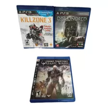 Dishonored Pack + Killzone 3 + Quake Wars Ps3 Fisicos 