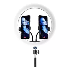 Ring Light 12´ P/ 2 Smartphones +´ball Head´+ Tripé 160 Cm