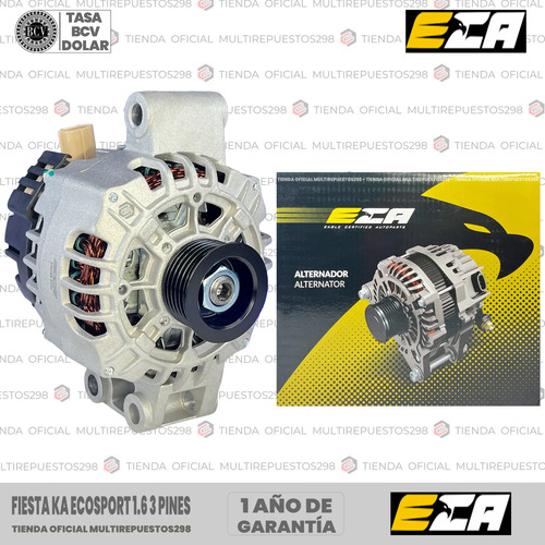 ALTERNADOR ECA NF439466 FIESTA 04-13 3 PINES