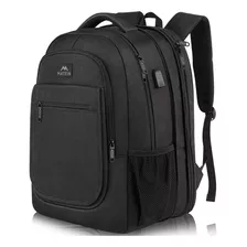 Mochila Expansible Para Laptop Con Puerto De Carga Usb-negro