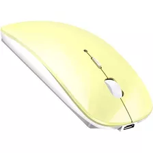 Mouse Inalámbrico Bluetooth, P Pc/mac/iPad/iPhone Amarillo