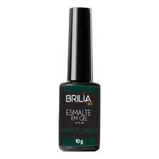 Esmalte Em Gel Para Unhas Verde Floresta 10g - Brilia Nails