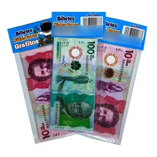 Billete Didactico 100 Unidades Con Moneda 