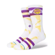 Meia Stance Cano Medio Nba - Lakers Dyed