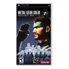 Metal Gear Solid Portable Ops Plus Para Psp Novo Lacrado