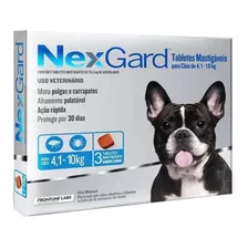 Nex Gard Caixa C/3 Tablets 4 A 10 Kg 