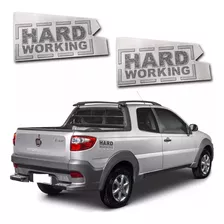 Par Faixa Lateral Fiat Strada Hard Working 2014-2020 Genuíno