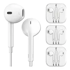 3 Audifonos Manos Libres Compatible Con iPhone Jack 3.5 Mm