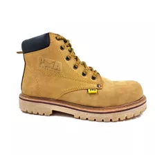 Bota De Trabajo Industrial Pma Con Casco Miel/nobuck-hombre