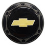 Tapa Rin Chevrolet Logo Plata Fondo Negro 60mm Juego X 4 Chevrolet HiLux 2.4