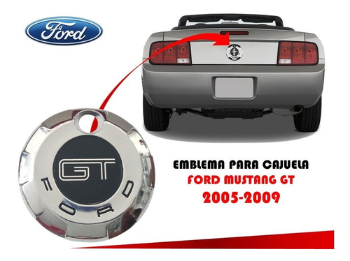 Emblema Para Cajuela Ford Mustang Gt 2005-2009 Foto 2