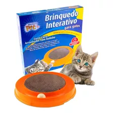 Brinquedo Arranhador Gato Com Bolinha E Papelão Estimulador 