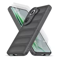 Funda Case Rudo Uso Silicona For Oppo Reno 11 + 2 Mica