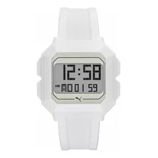 Reloj Hombre Puma P5018 Cuarzo Pulso Blanco En Poliuretano