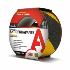 Fita Antiderrapante Zebrada (preto E Amarelo) 50mm X 5m