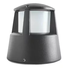 Enano Faro Jardin Led Gris Aplicar Aluminio Visor Delta 