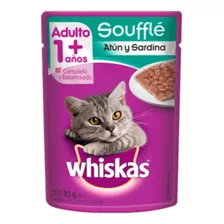 Whiskas Sobre De Alimento Húmedo Para Gatos Soufflé Atún Y Sardinas 85g