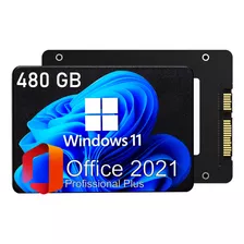 Ssd 480gb Com Windows 11 Instalado + Pacote Office